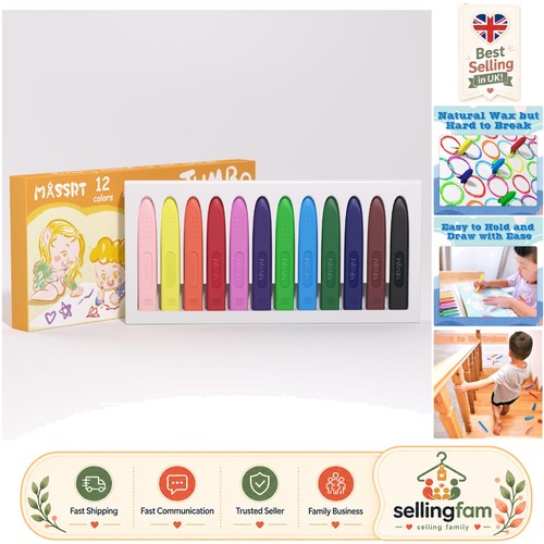 Unbreakable jumbo crayons - 99%,