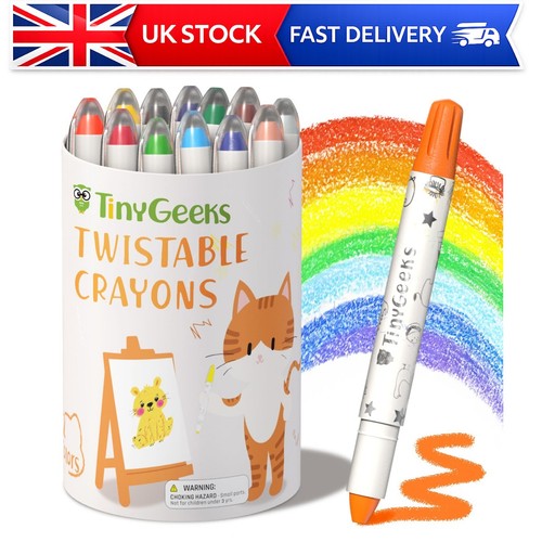 Twistable crayons for kids - crayons, 12
