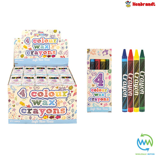 Pack colour crayons wax non - pack,