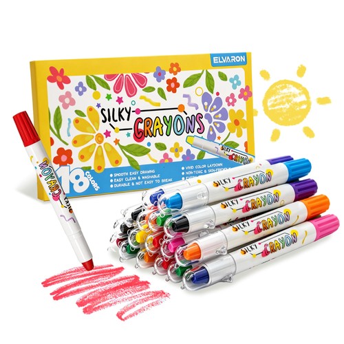 Washable twist crayons - 18,