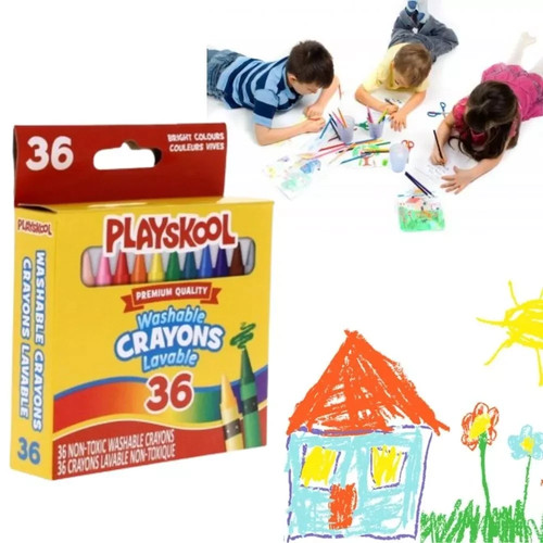 Playskool non toxic crayons - 36, non-toxic
