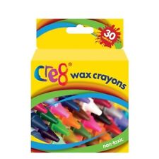 30 Colours Wax Crayons Kids