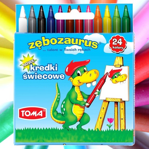 24pk wax crayons - wax, set