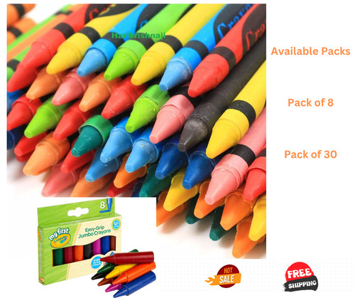 Kids jumbo wax crayons safe - kids,