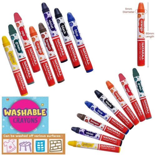 Washable wax crayons kids - x,
