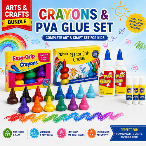 Bright colours wax crayons - wax,